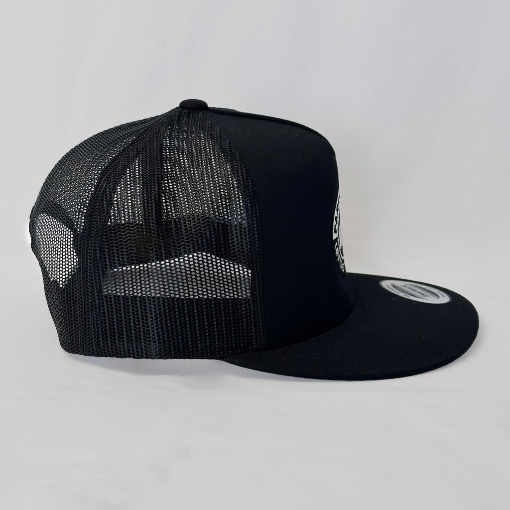 black racing hat