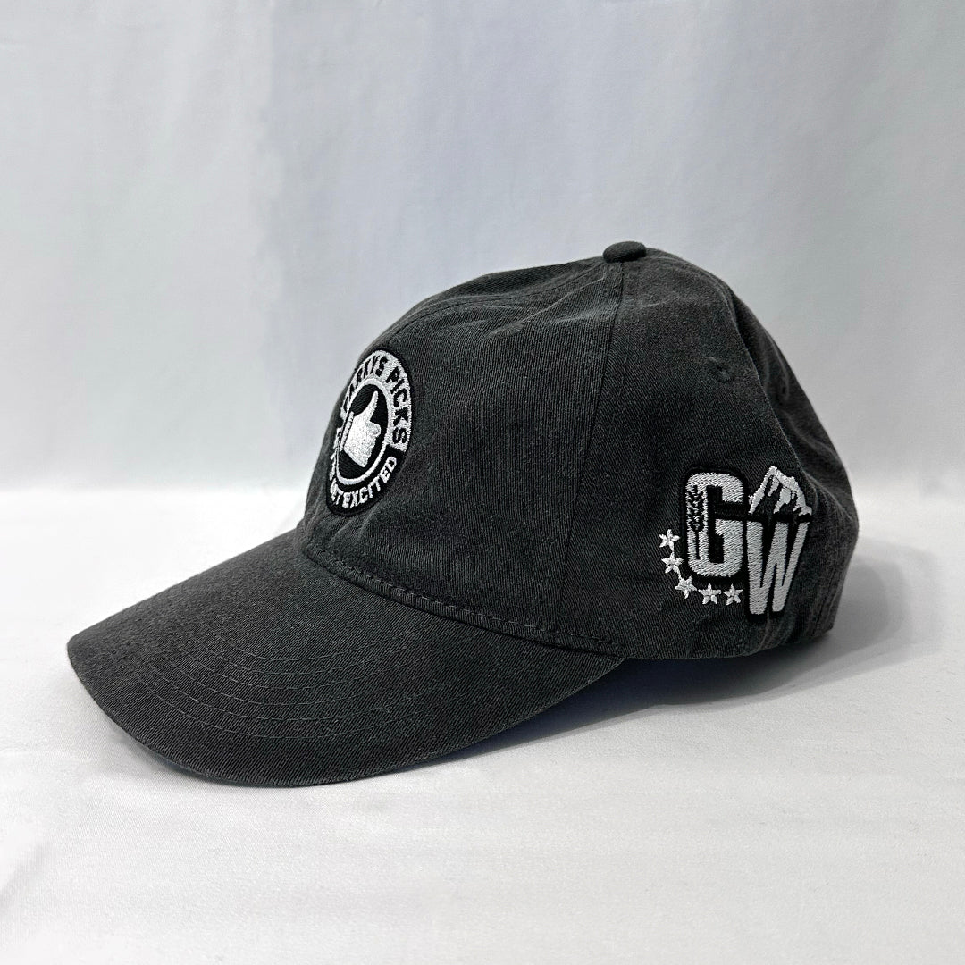 Gray-Whither’s Team Curling Hat in gray cotton with premium team logo stitching
