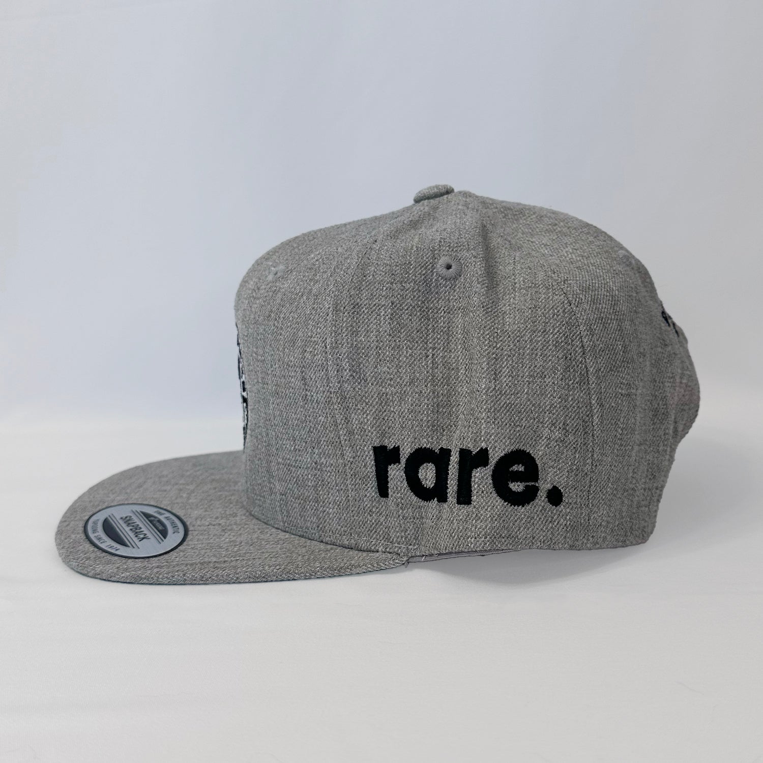 Parky's Picks rare Hat, Full Heather Premium Snapback, showing premium stitching.