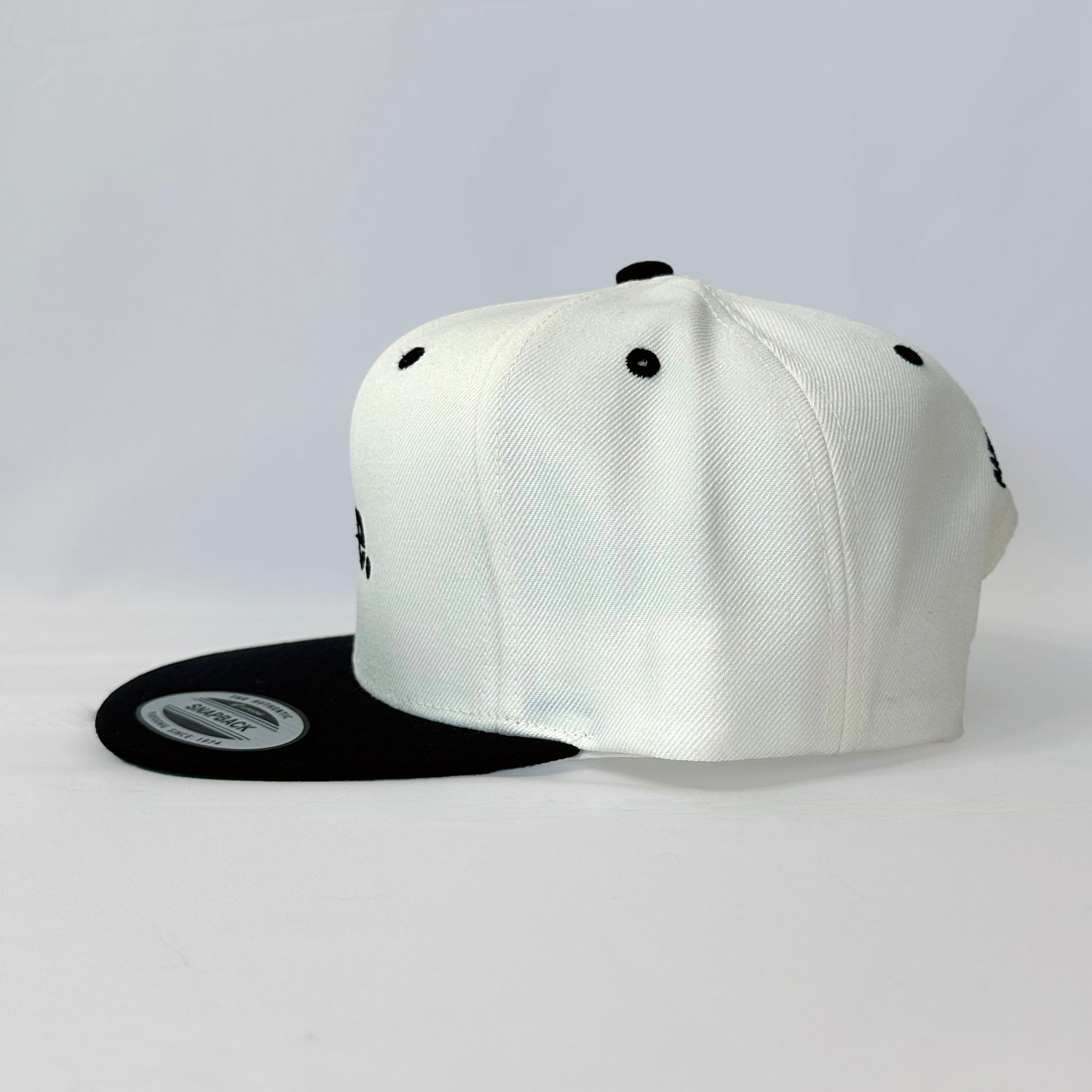 Parkys Picks rare white snapback hat with authentic Yupoong premium stitching