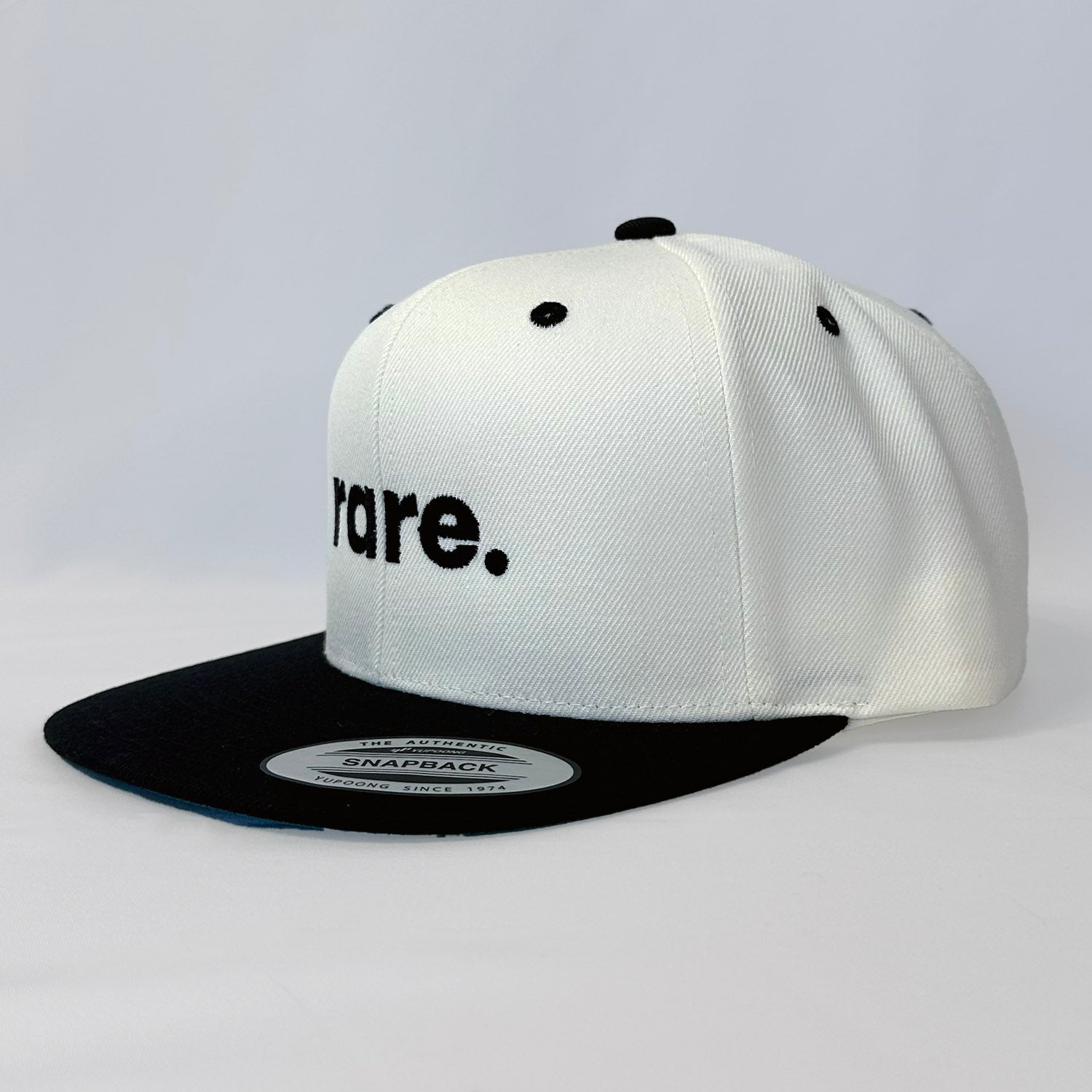 Parkys Picks rare white snapback hat with authentic Yupoong premium stitching