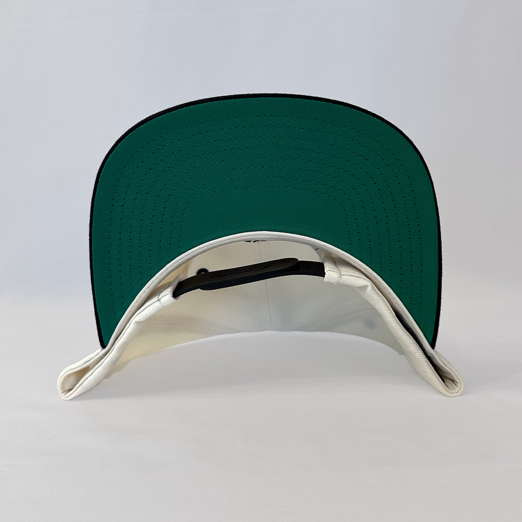 Parkys Picks rare white snapback hat with authentic Yupoong premium stitching