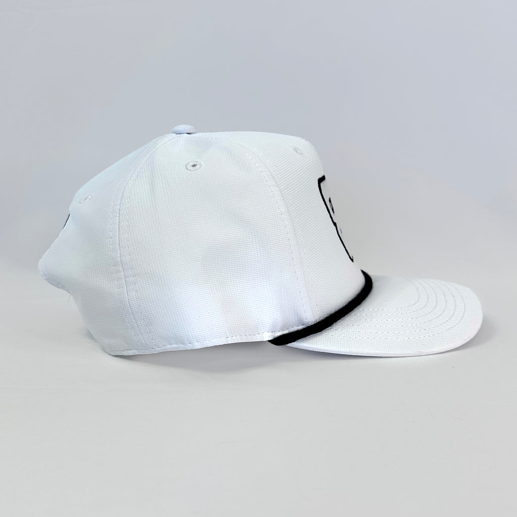 Parky’s Picks Rickwood Racing Race Day Hat #83 BJR Full White Premium Snapback with high-quality stitching.