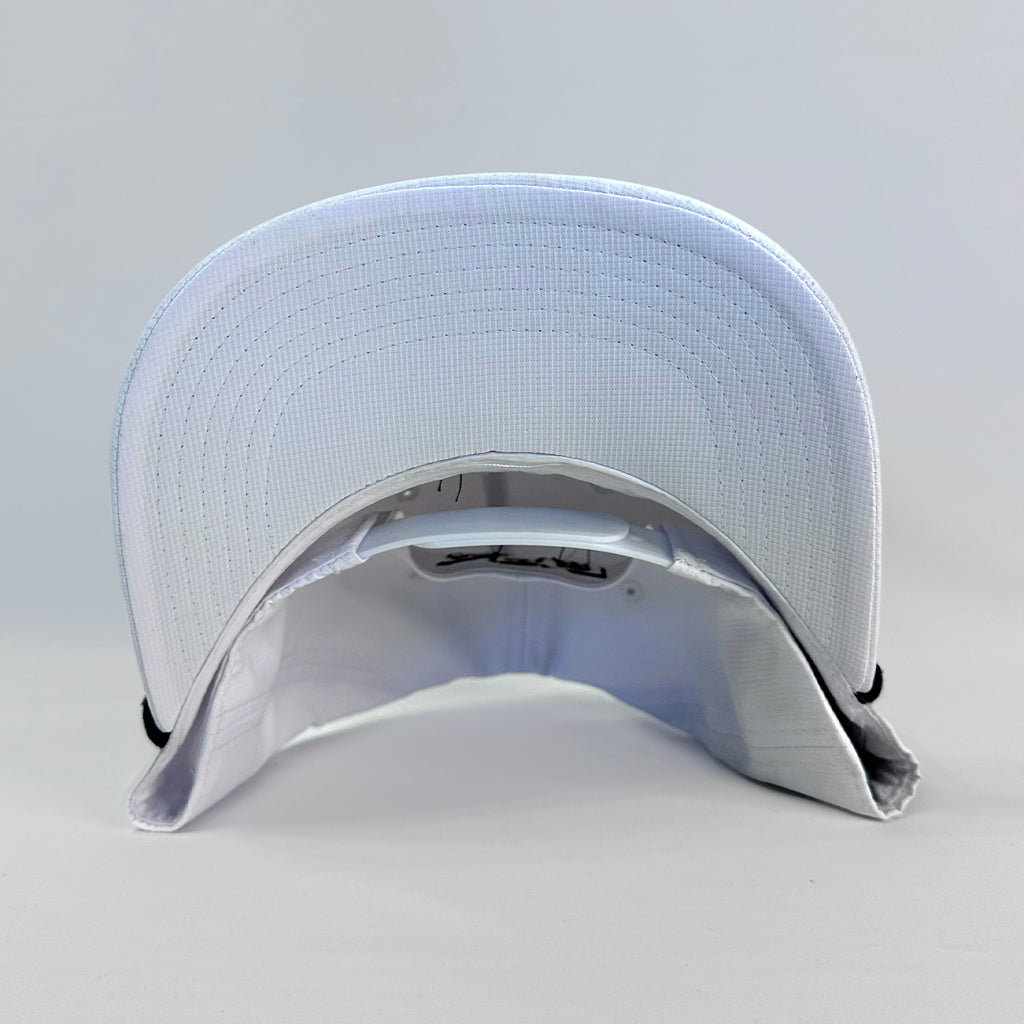 Parky’s Picks Rickwood Racing Race Day Hat #83 BJR Full White Premium Snapback with high-quality stitching.