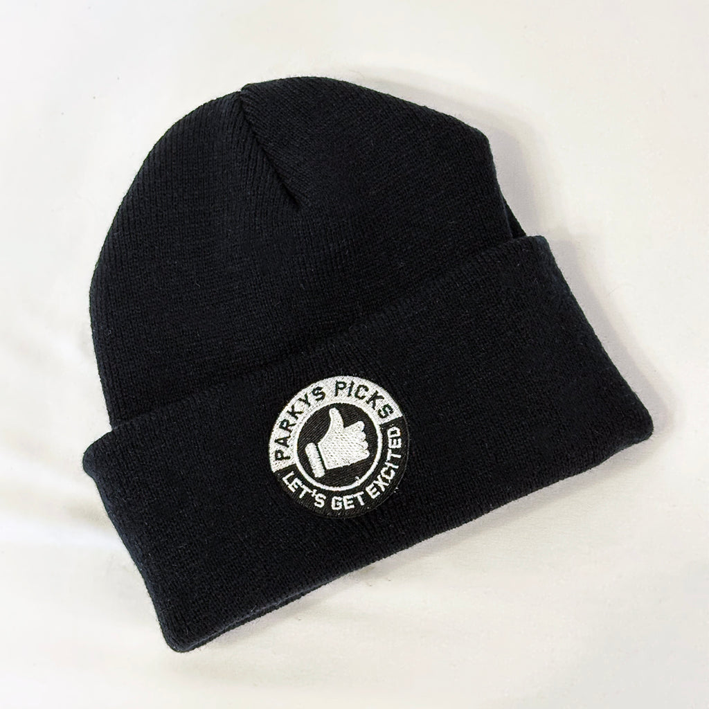 Parky’s Picks Team Curling Toque with premium white stitching 